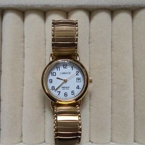 Timex Gold Watch with White Dial